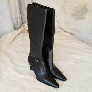 JOAN & DAVID CIRCA CjStanton Black Leather Boots 8M NEW w/o Tags